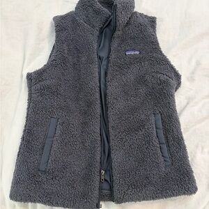 Patagonia Dark Gray/navy Fleece Vest
